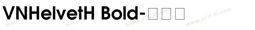 VNHelvetH Bold字体转换